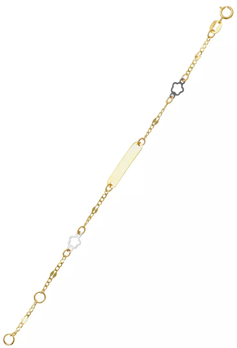pulsera de oro 18k para bebe foto extendida para web el rubi joyeros