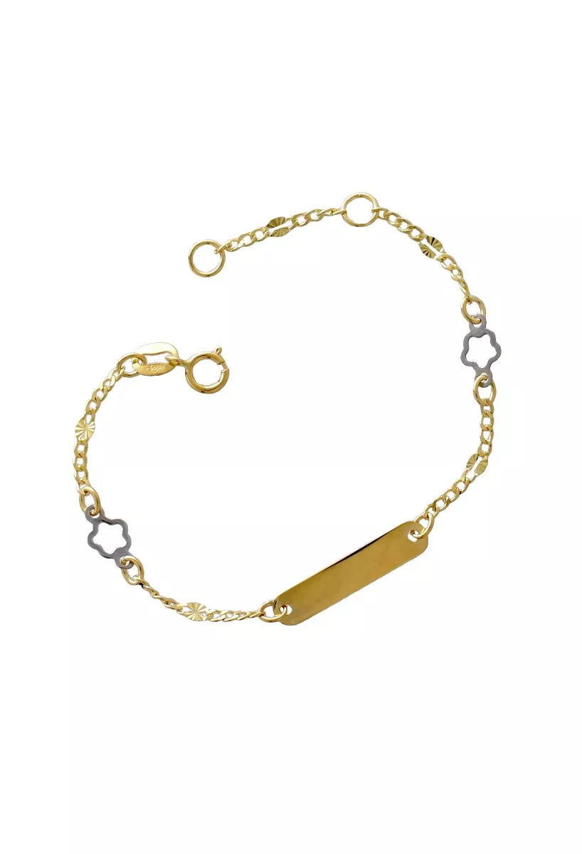 pulsera de oro 18k para bebe foto principal para web el rubi joyeros