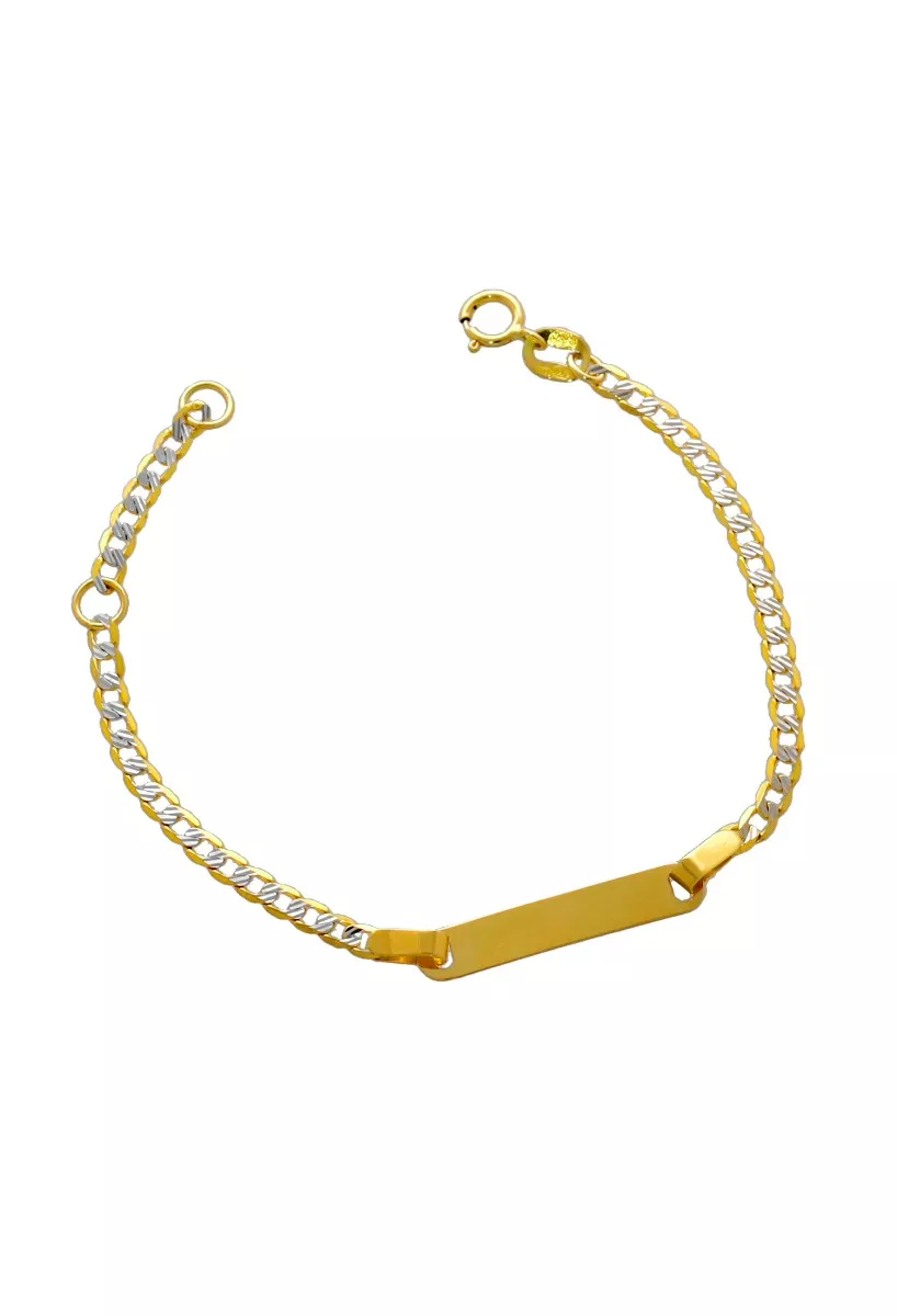 pulsera oro bicolor 18 ktes para bebe fotografia para parrilla web toma principal