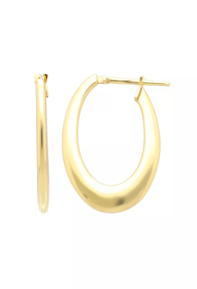 pendientes de oro criollas ovaladas vista principal