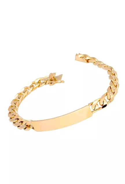 pulsera de oro para hombre esclava eslabones barbados toma principal para web