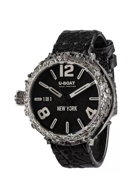 Reloj U-Boat New York 925 Diamond plata y diamante negro NY925QR