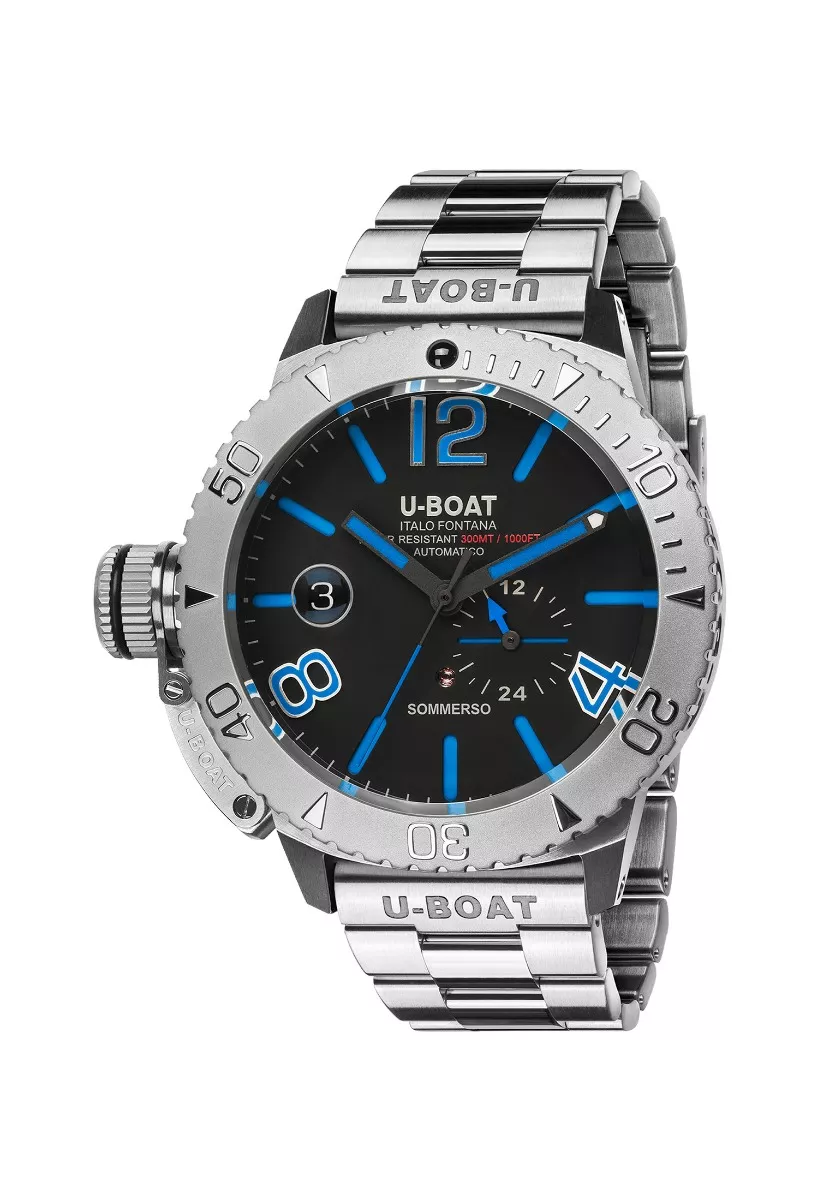 Reloj U-Boat Sommerso Pro-Dive caja y correa en acero 9014-MT