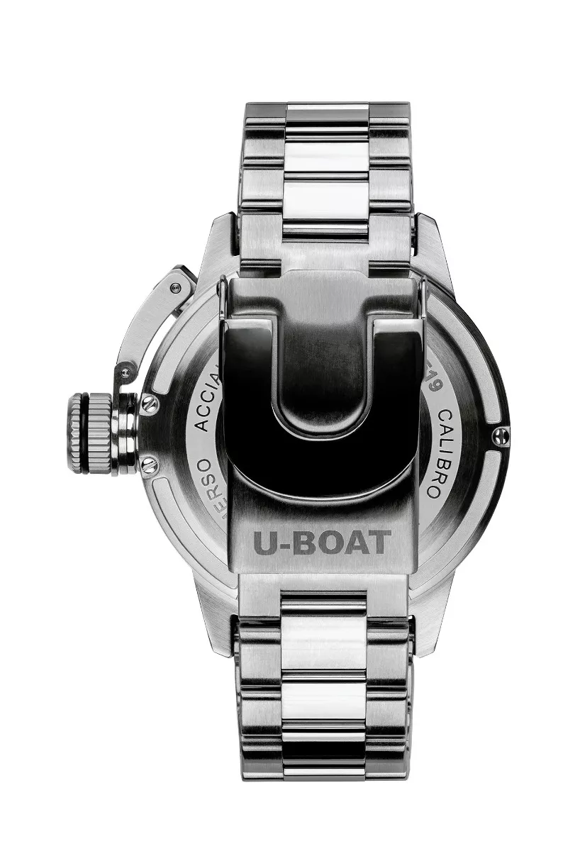 Reloj U-Boat Sommerso Ceramic Blue caja y correa en acero 9519-MT trasera