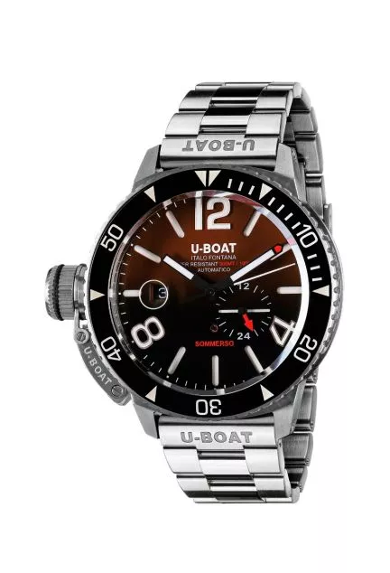 Reloj U-Boat Sommerso Ceramic Bordeaux caja y correa en acero 9521-MT