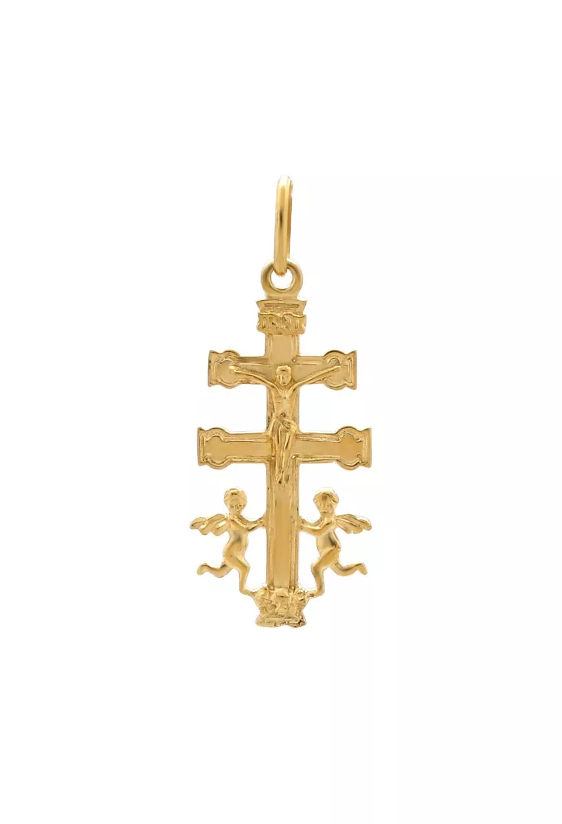 Cruz de oro 18 ktes modelo Caravaca 038_LO-024-23AM06