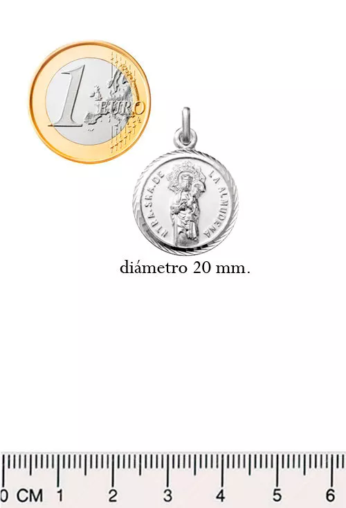 Medalla plata de la Virgen de la Almudena 045_AG0123176-20 medida