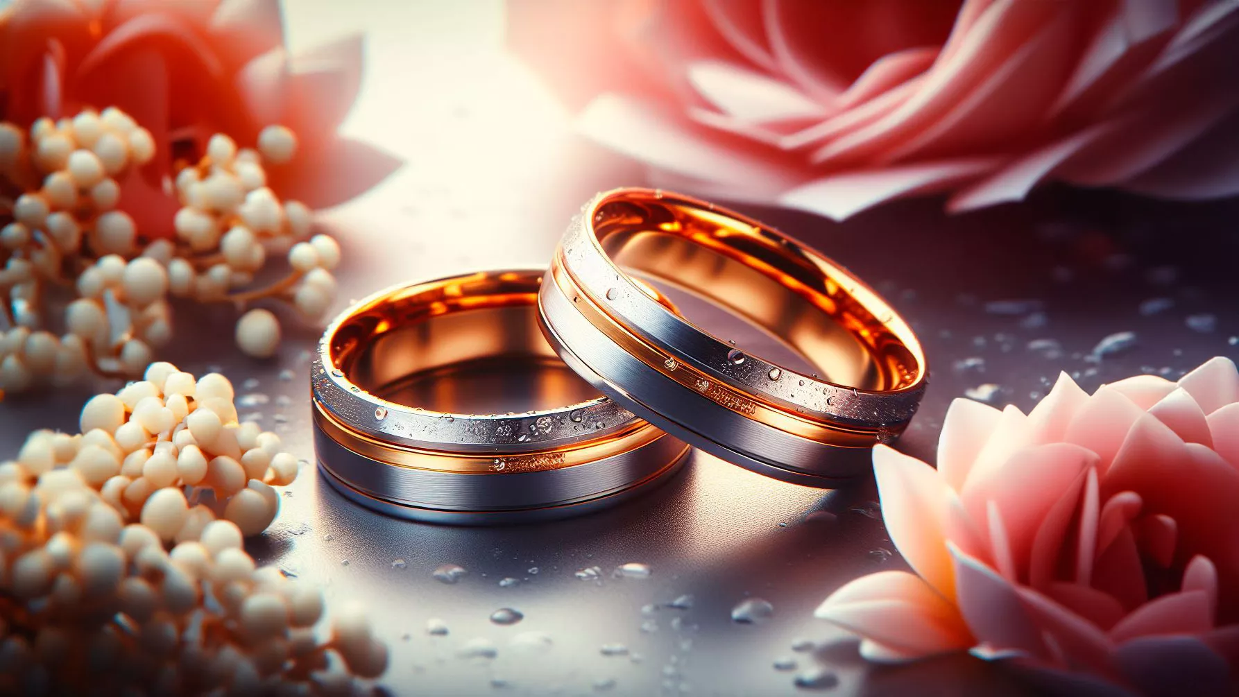 alianzas de boda bicolor 2 1 1