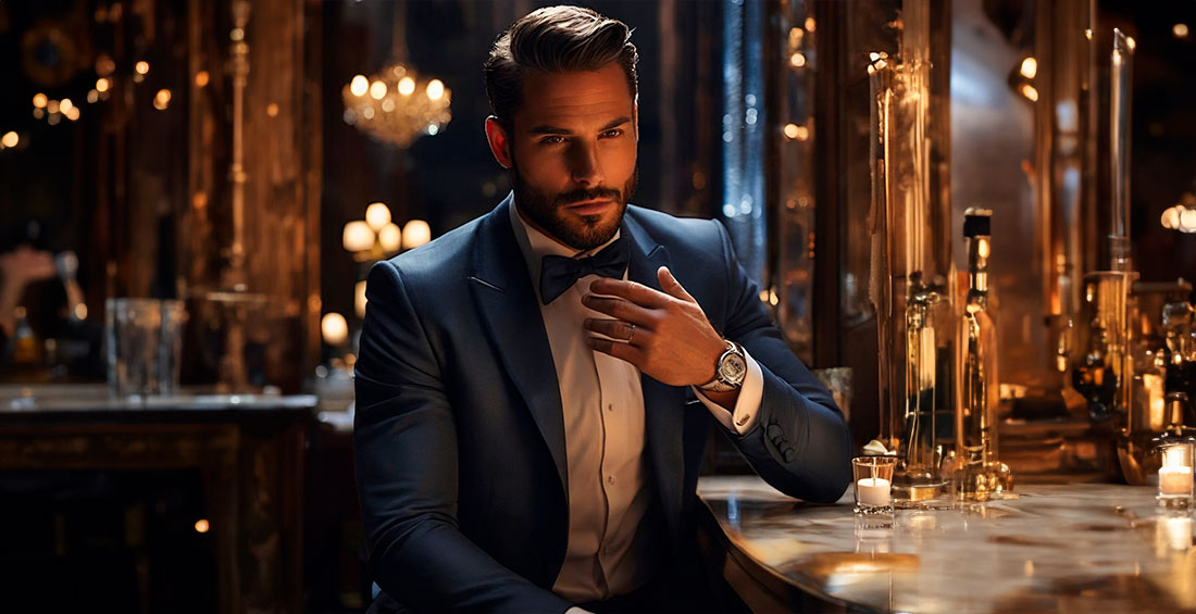 Anillos de boda para hombre elegante