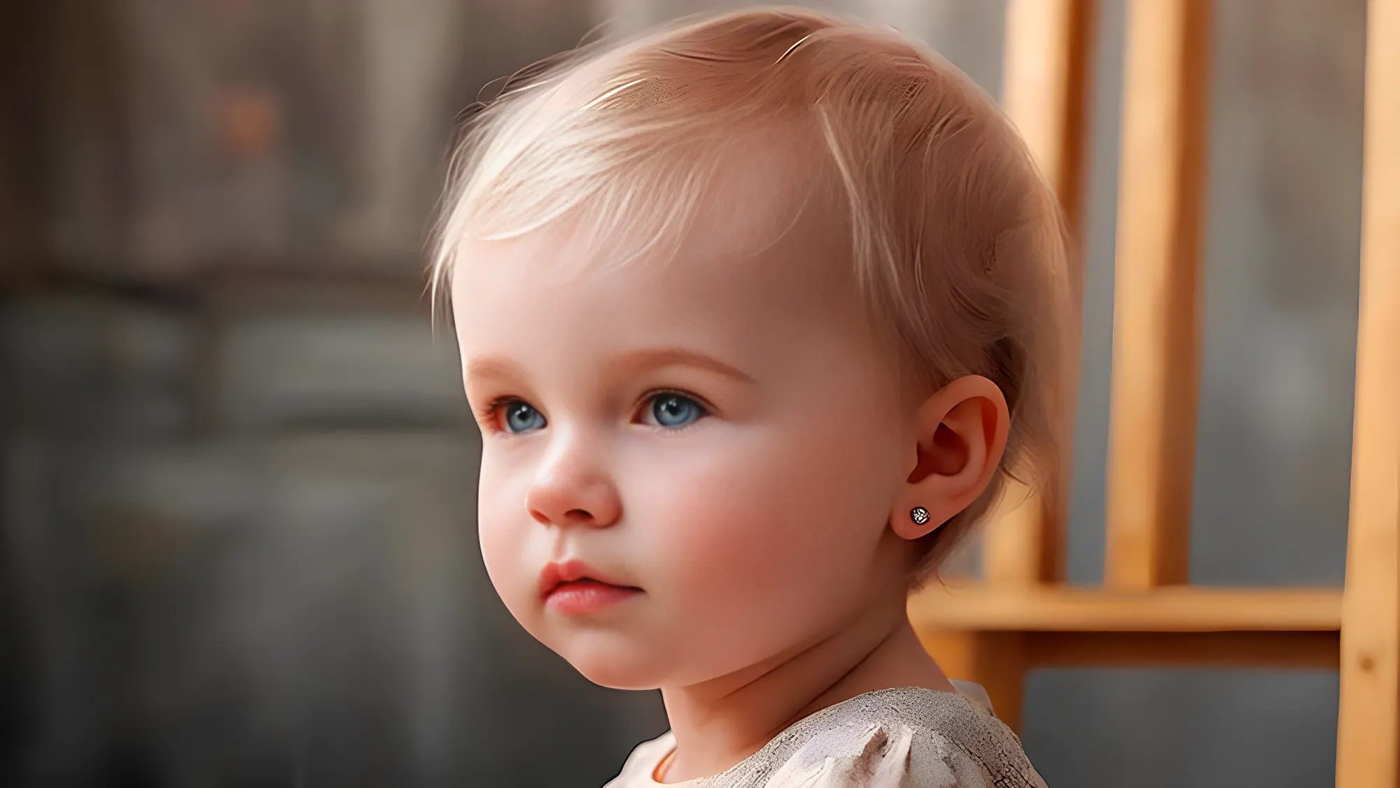 Como poner un pendiente a un bebe bella copia 1