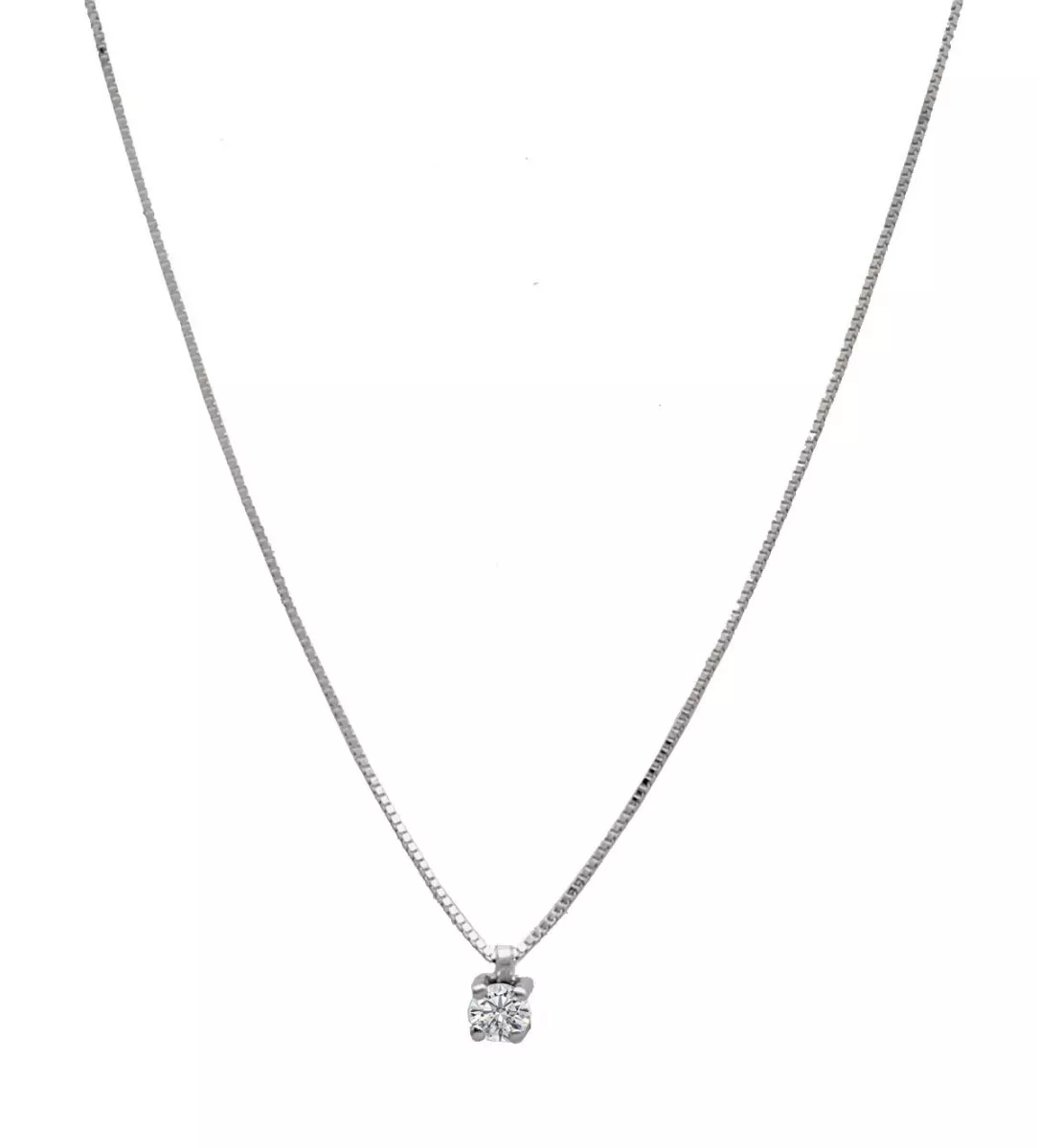 gargantilla oro blanco 18 ktes con colgante de garra que engasta un diamante talla brillante foto para parrilla web toma principal