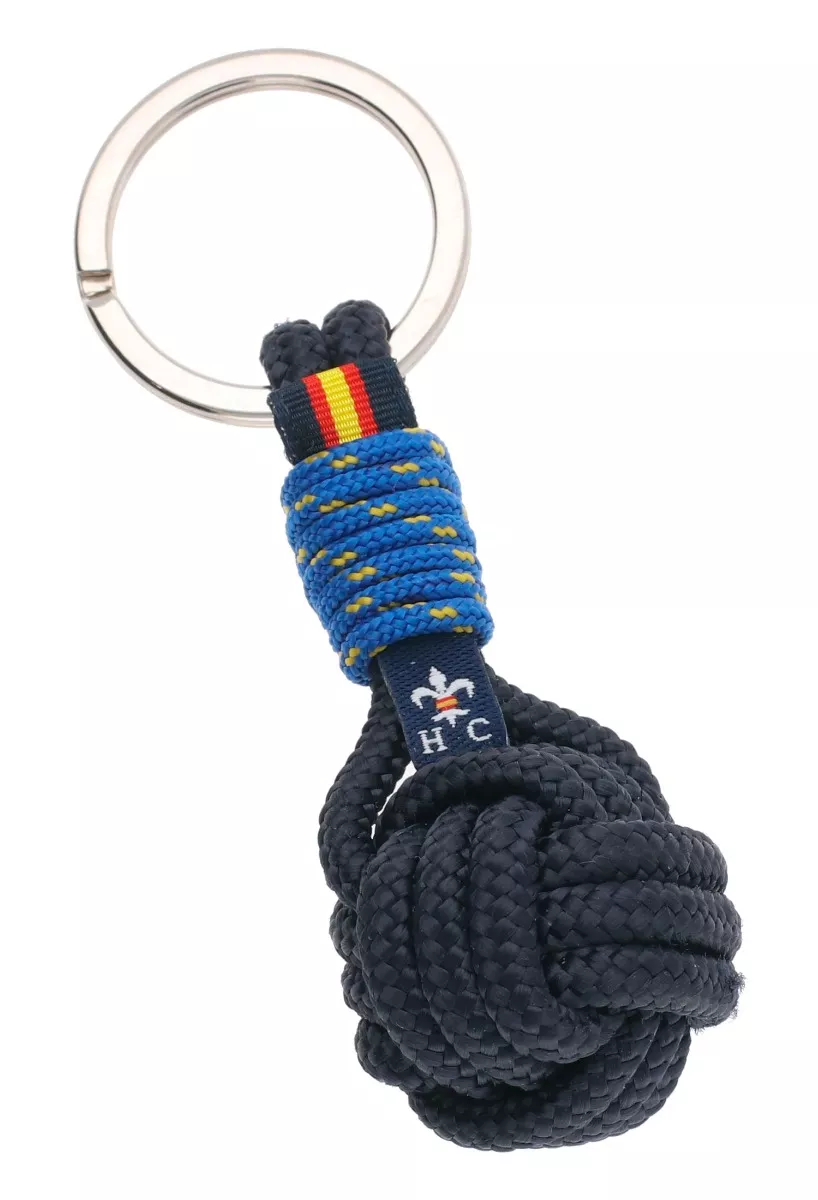 Llavero Hispania balón bandera España azul bitono jaspeado 306_BALONHC-05