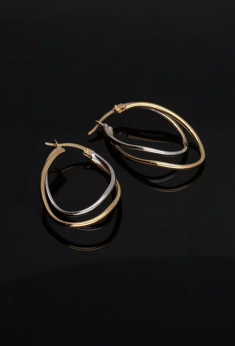 Pendientes oro 18 ktes tipo criolla oval 243_400-01133 fondo negro