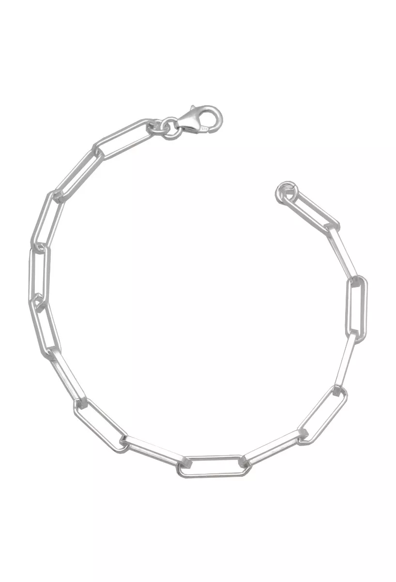 Pulsera de plata de eslabón forzado alargado 240_RL-150-18