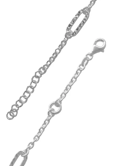 Pulsera de plata entrepiezas ovales 240_PI-14407N foto 2