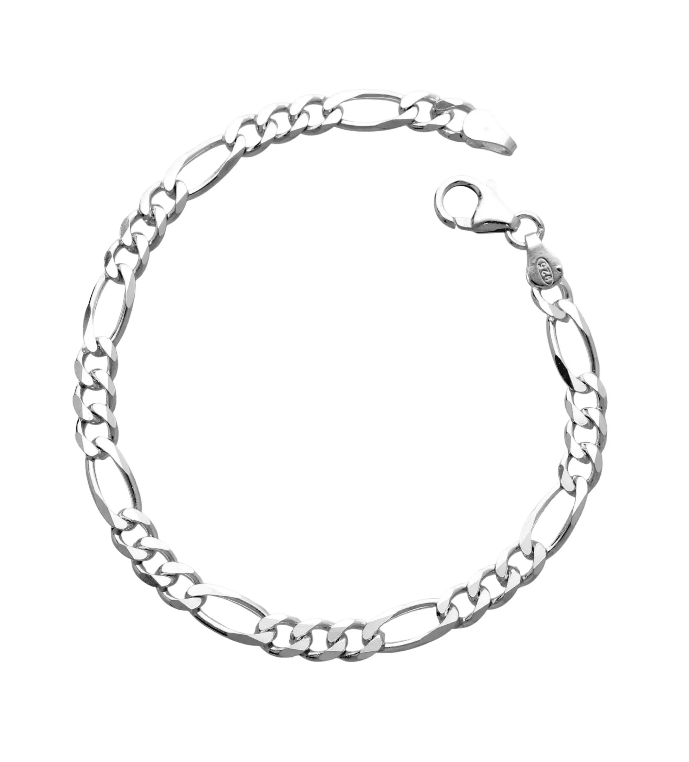 pulsera de plata eslabones 3x1