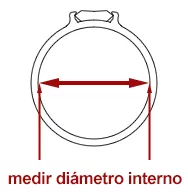 silueta anillo medidas anillos