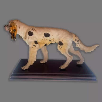 figura de porcelana nuevo buen retiro setter 05 03