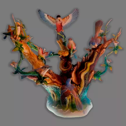 figura porcelana arbol genealogico nuevo buen retiro