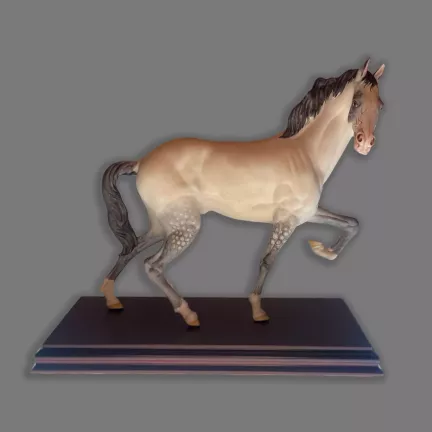 figura porcelana caballo tordo nuevo buen retiro