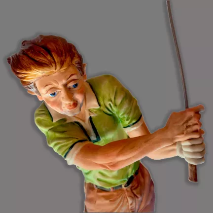 figura porcelana nuevo buen retiro golfista 30 03