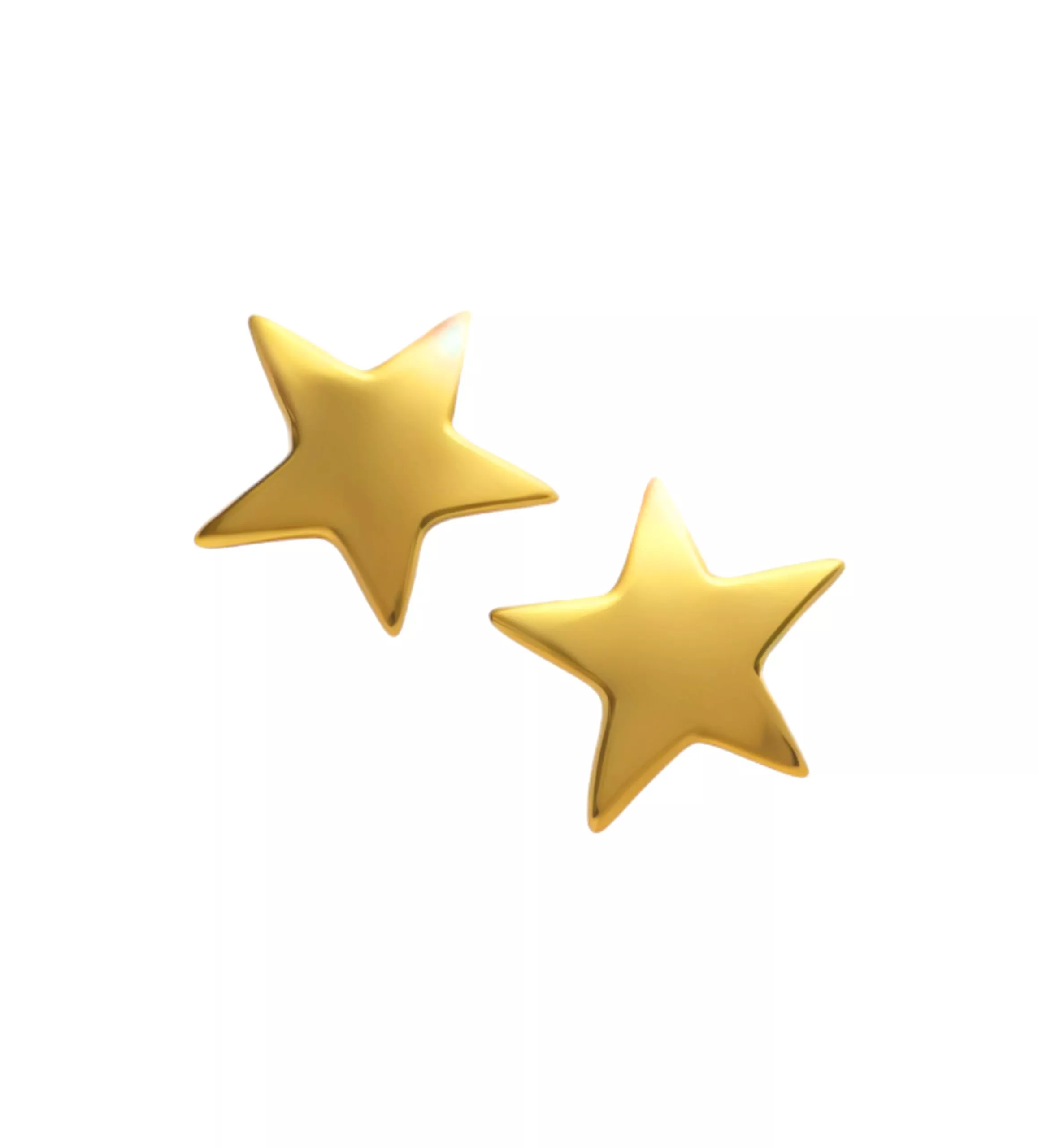 Pendientes oro 18 ktes estrellas 243_466-00074