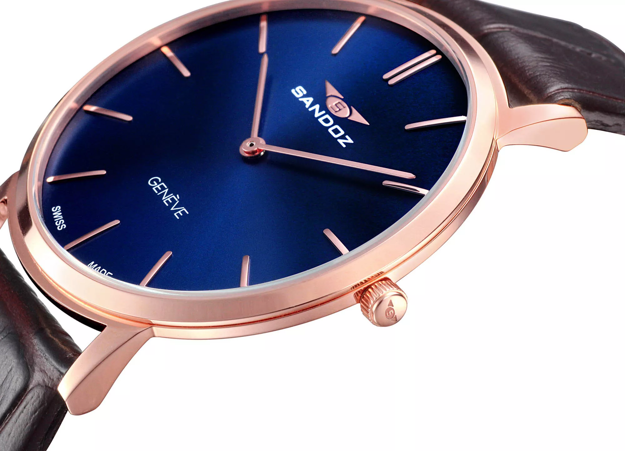 Reloj Sandoz colección Classic extraplano acero chapado D