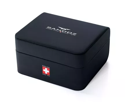 Reloj Sandoz colección Classic extraplano acero y piel 81429-07 D1