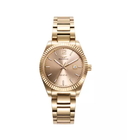 Reloj Sandoz mujer chapado en oro amarillo 81384-25