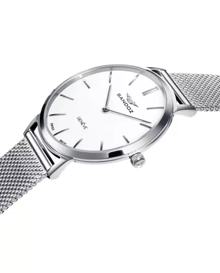 Reloj de acero Sandoz colección Classic Slim 81350-07 caja