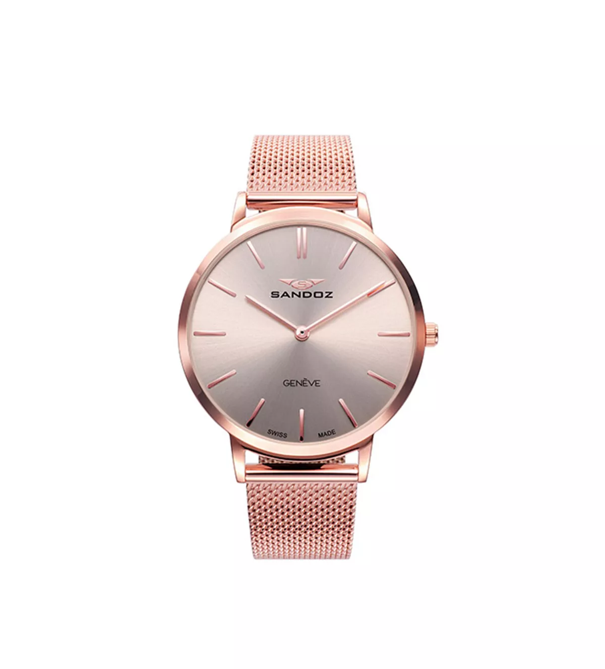 Reloj de acero chapado Sandoz mujer 2 81350-97