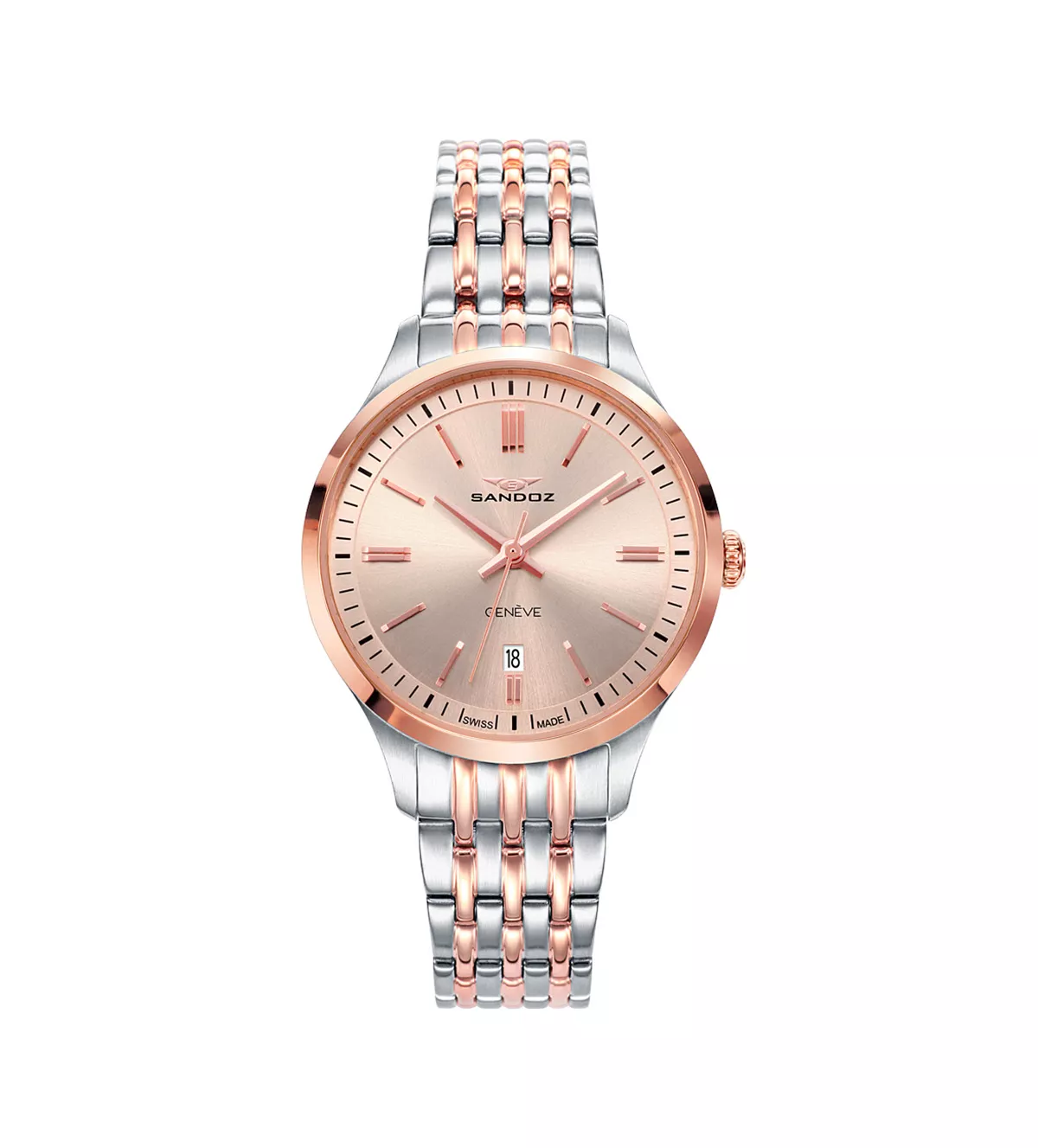 Reloj de acero chapado Sandoz mujer 81350-97