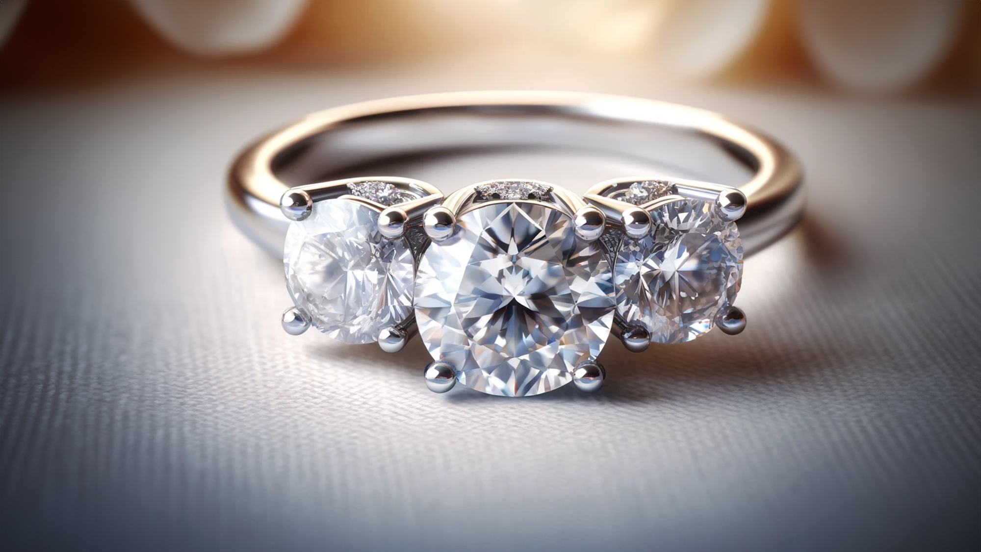 Anillos de compromiso de tres piedras