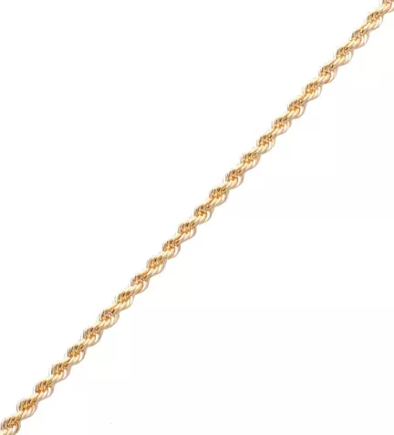 cadena de oro cordon salomonico de 60 cm