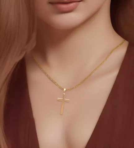 cruz de oro 18k plana 289 6419109CR 10