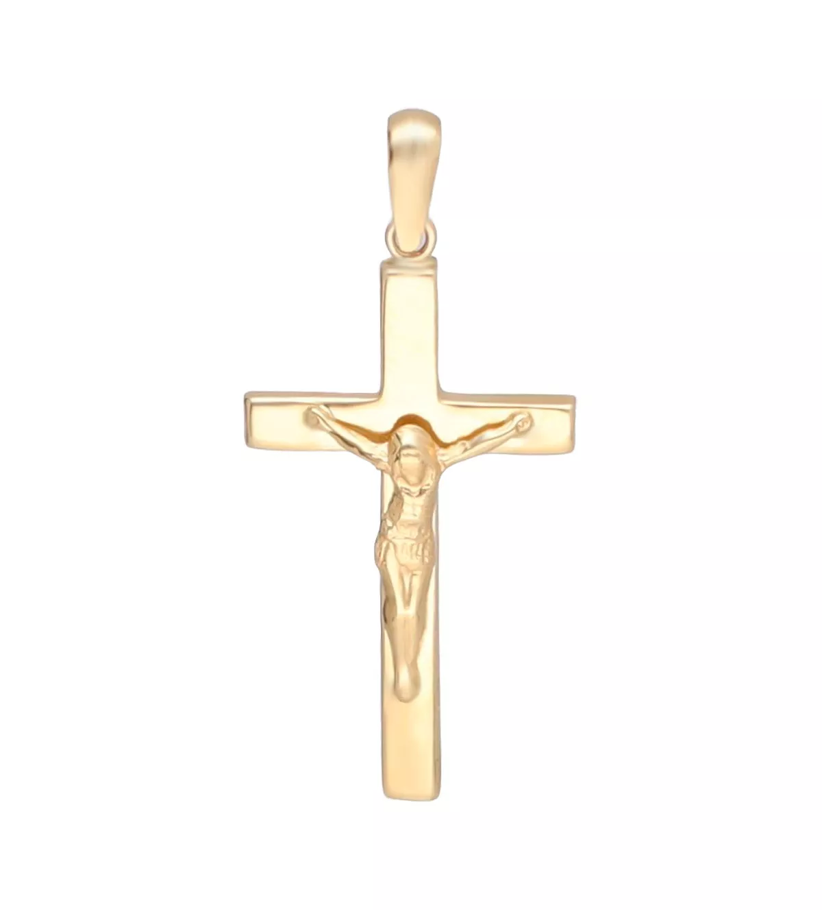 Cruz de oro amarillo 18kt crucifijo 289_6419112CR