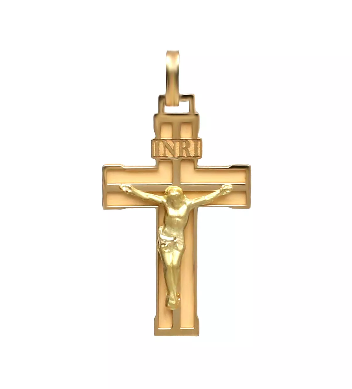 Cruz de oro amarillo 18 K Crucifijo 289_11621291CR