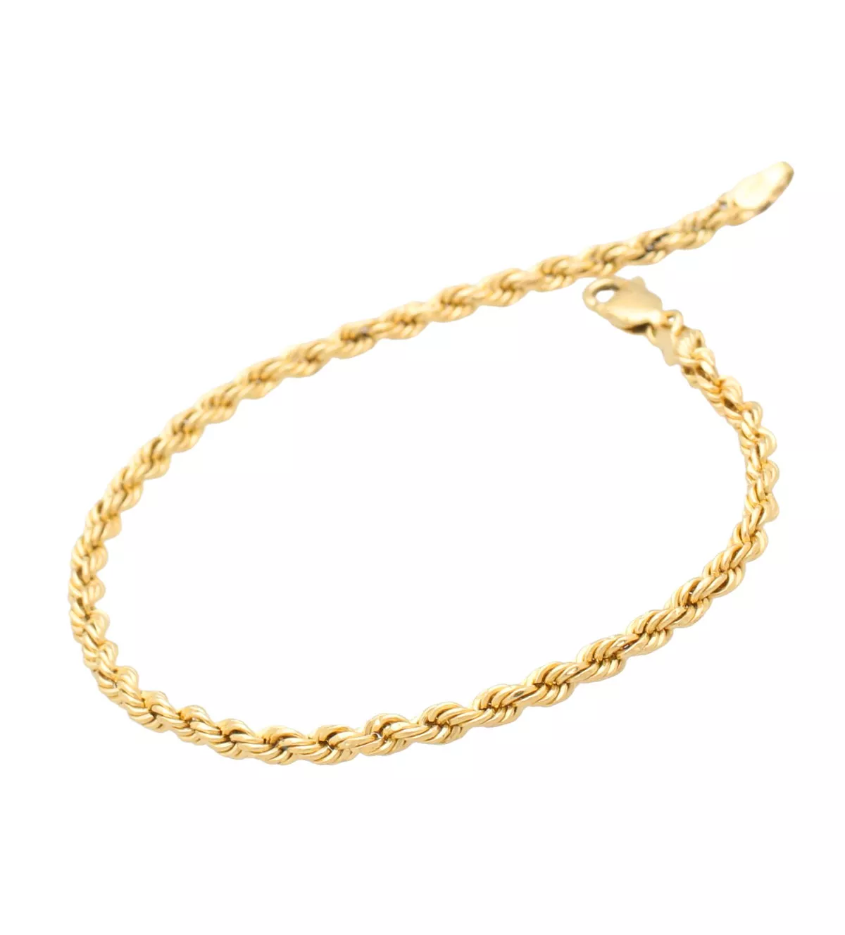 pulsera oro amarillo 18 ktes cordon salomonico