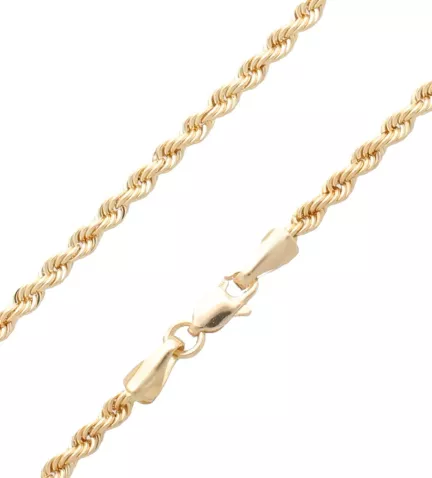 cadena de oro cordon salomonico vista detalle