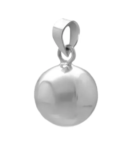 colgante de plata llamador de angeles foto lateral