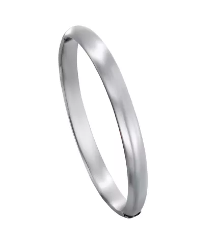 pulsera de plata media caña