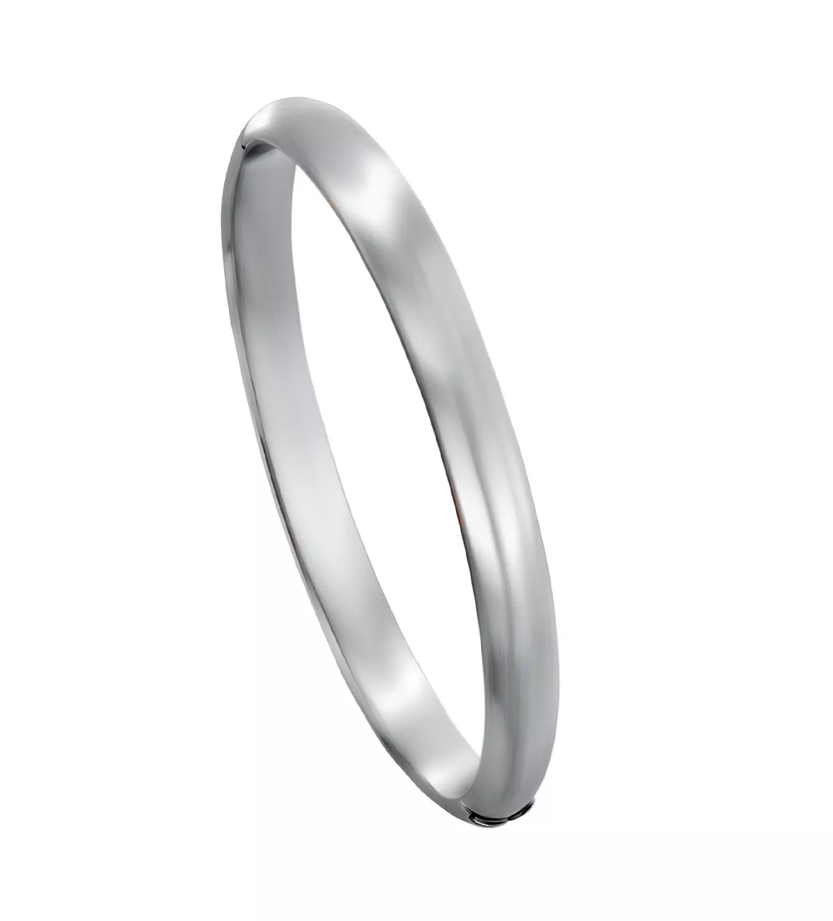 pulsera de plata media caña