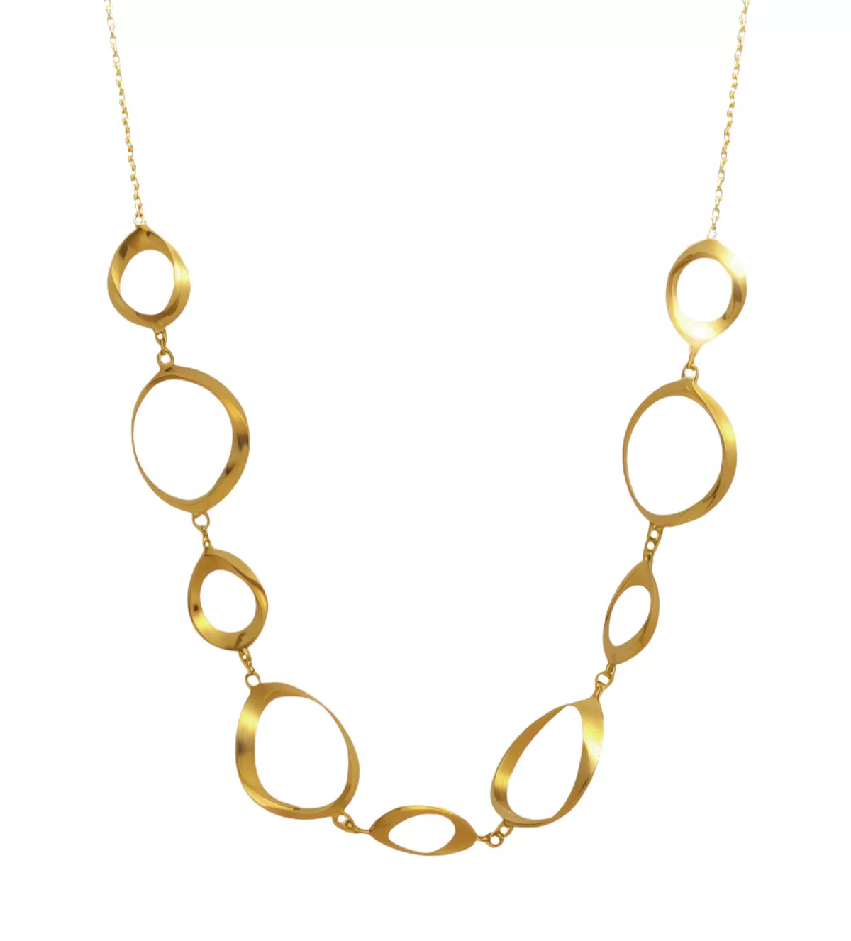 gargantilla de oro amarillo 18 ktes danza del sol