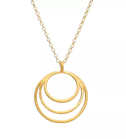 gargantilla de plata chapada