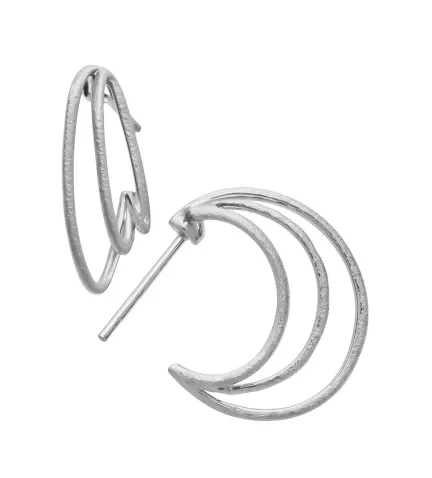 pendientes de plata 3 aros en 1