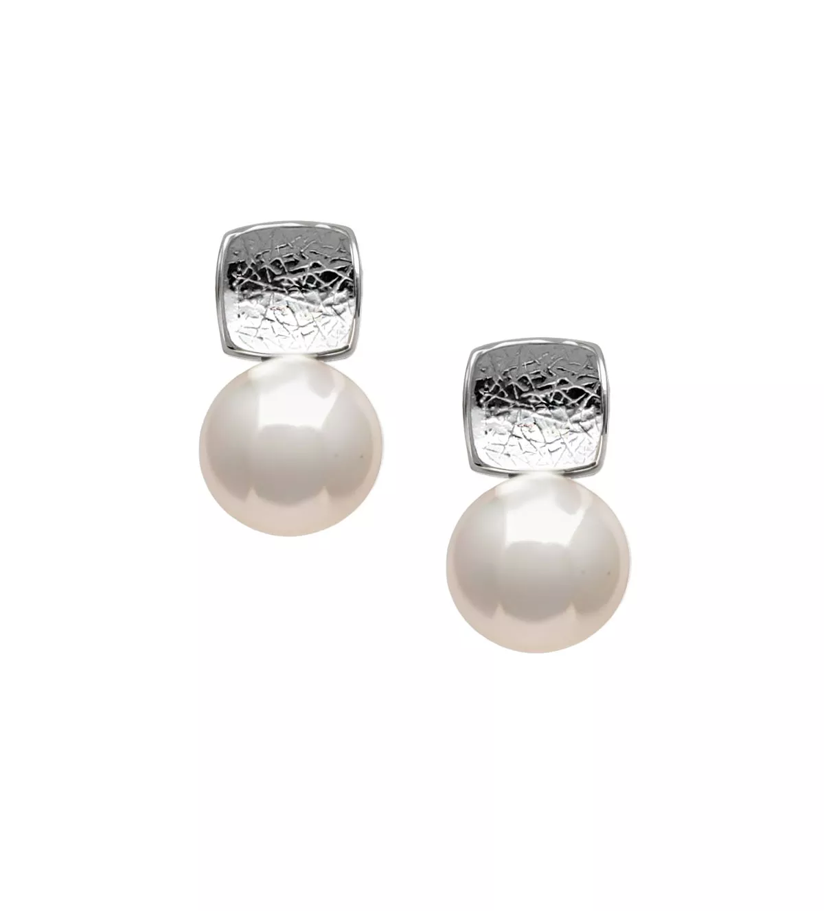 pendientes de plata con perlas cultivadas