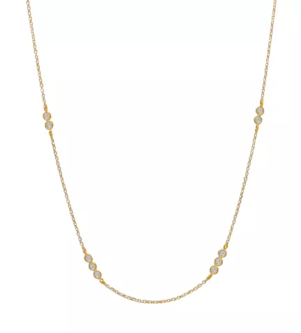 gargantilla de oro amarillo 18k 10 puntazos