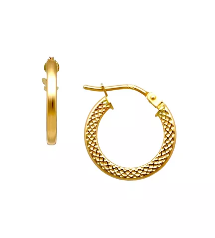 pendientes de oro criollas lapidadas