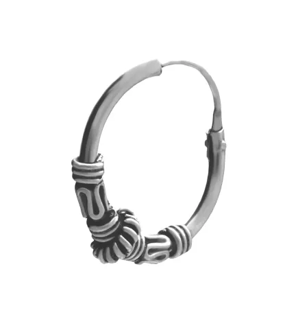 pendientes de plata criollas tribales foto detalle