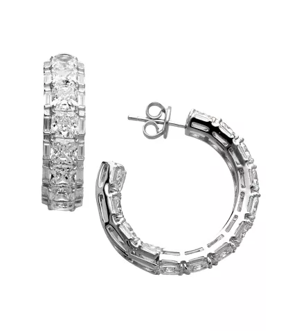 pendientes de plata con circonitas Principes